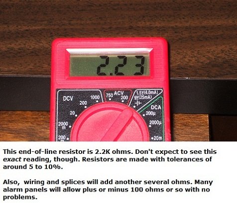 End-of-line resistor measurement